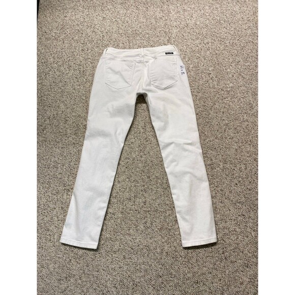 31 Miss Me Mid Rise Skinny Buttonfly Distressed White - Picture 5 of 8